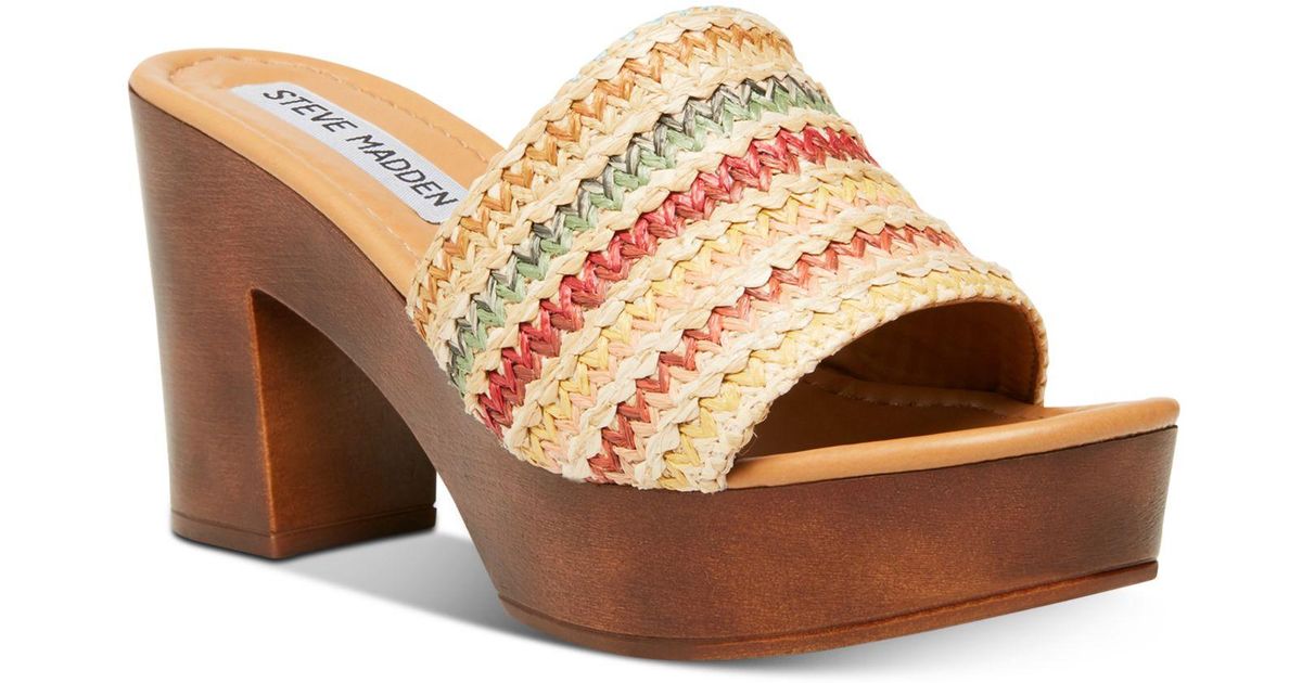 steve madden wooden heels