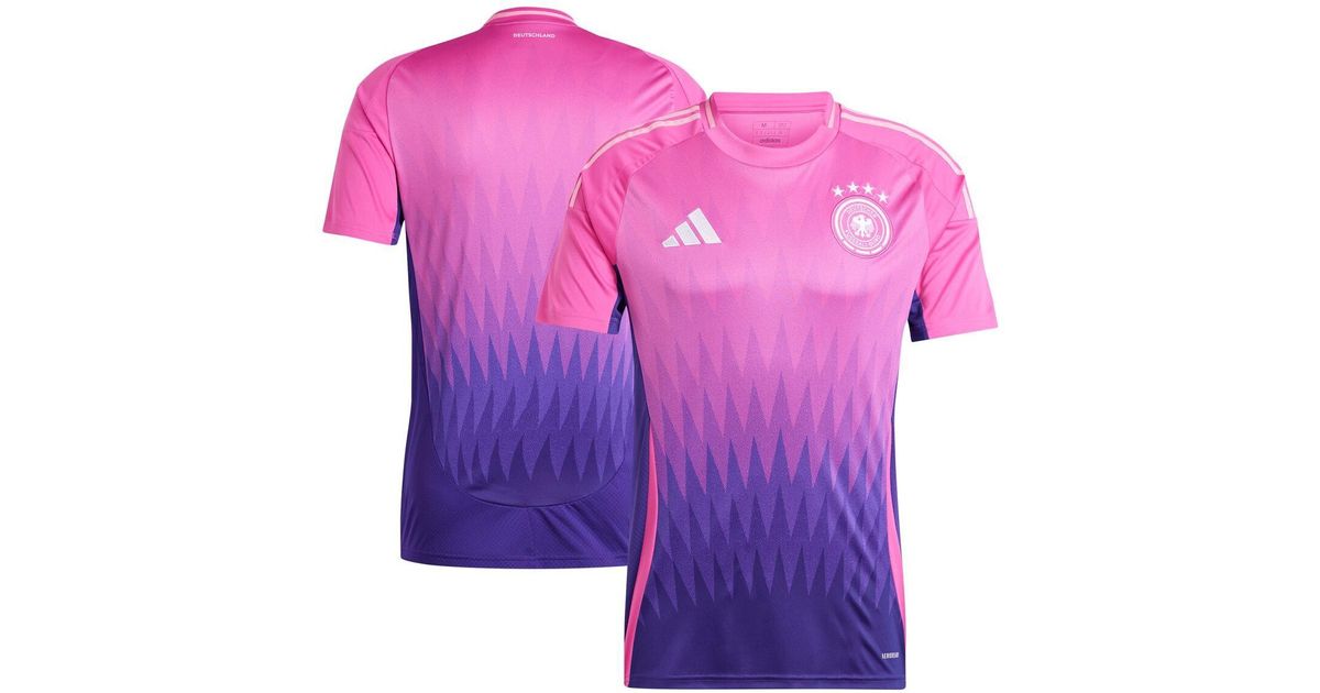 Pink Germany adidas Germany National Team 2024 Away Replica Jersey in Pink for Men ...