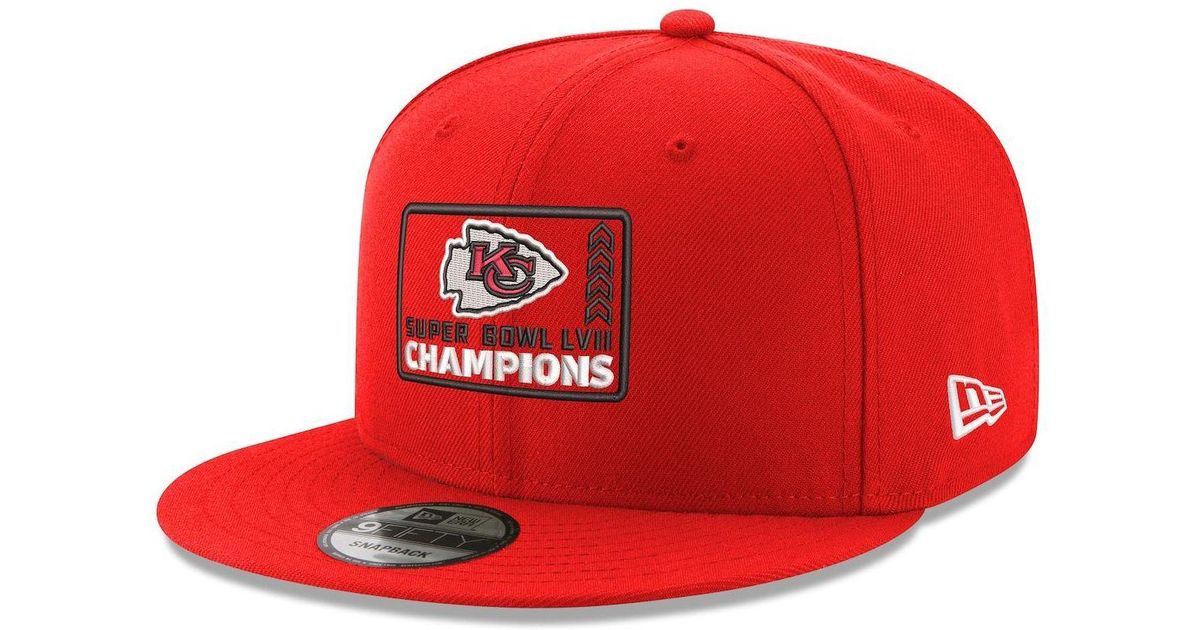 KTZ Red Kansas City Chiefs Super Bowl Lvii Champions Chevron 9fifty