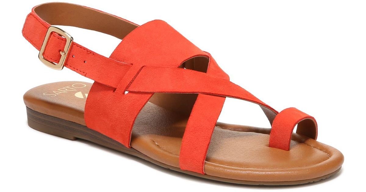 franco sarto red sandals