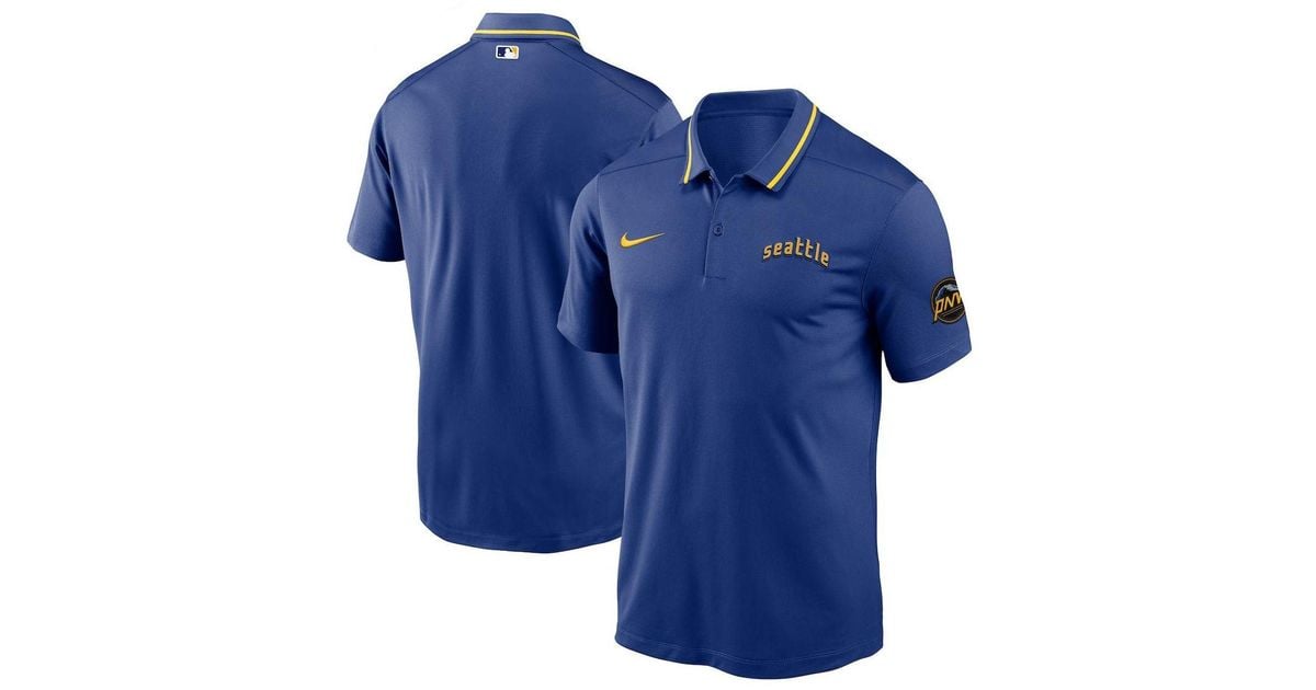 Nike Royal Seattle Mariners 2023 City Connect Knit Performance Polo ...