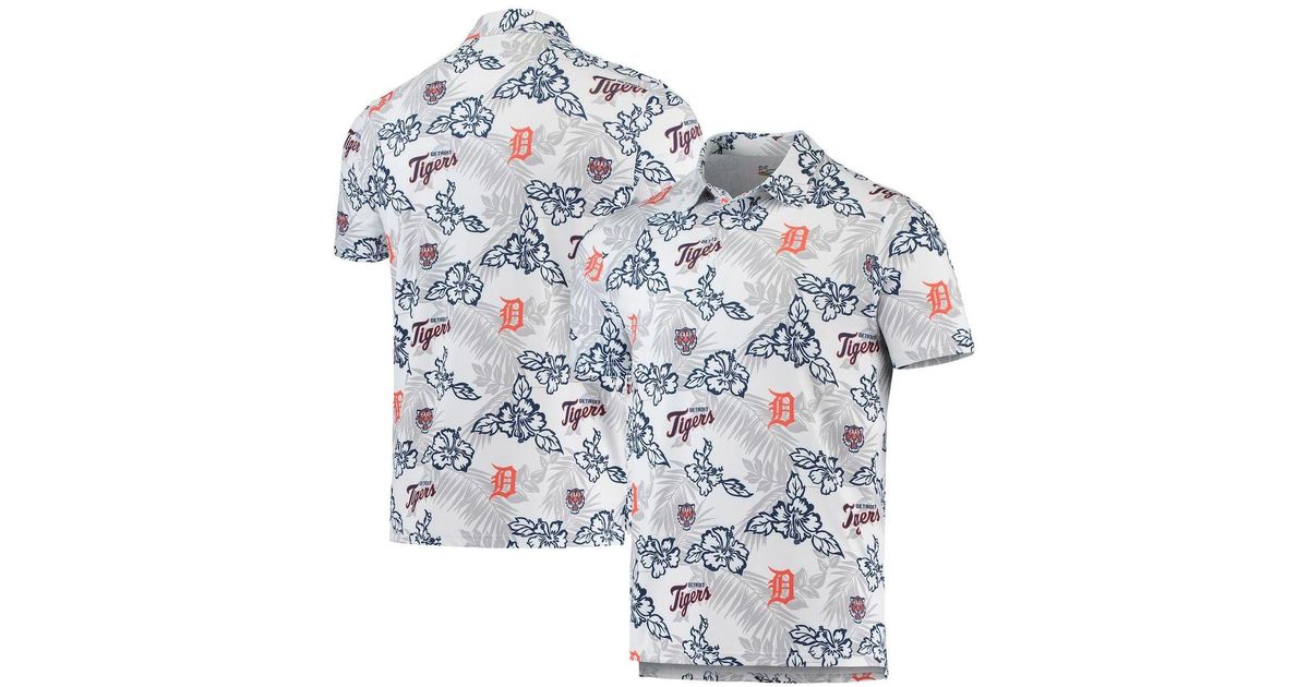 Reyn Spooner Synthetic White Detroit Tigers Performance Polo Shirt for Men | Lyst