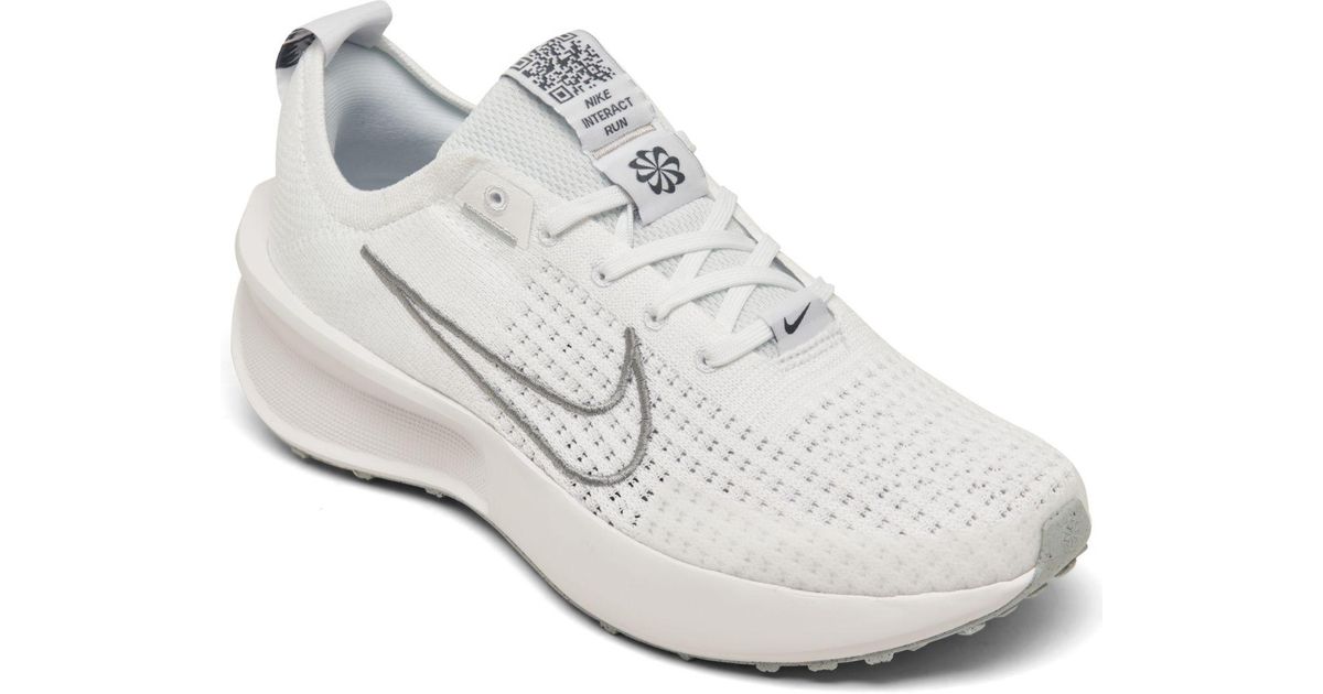 Nike Interact Running Sneakers From Finish Line in White | Lyst