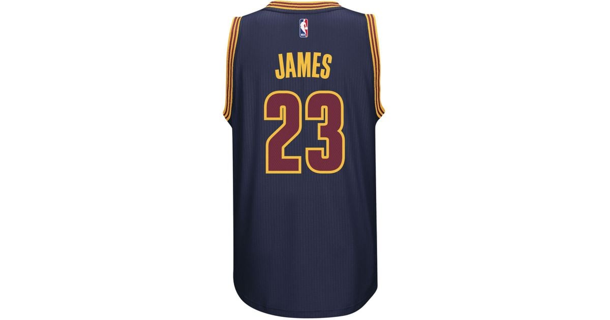 lebron navy cavs jersey