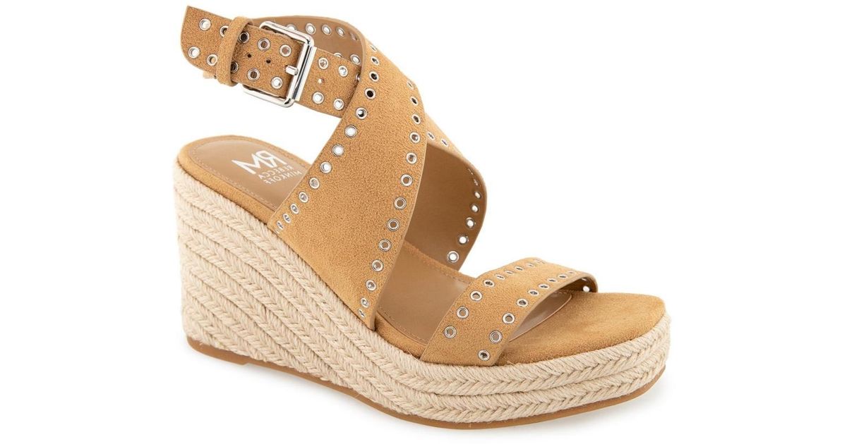 Rebecca Minkoff Gemma Wedge Al in Metallic | Lyst
