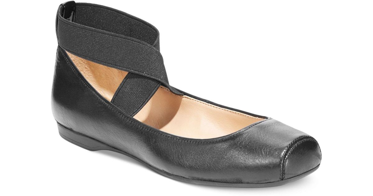 Jessica Simpson Mandalaye Elastic Crisscross Ankle Strap Ballet Flats
