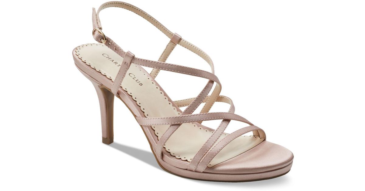 Charter Club Merlot Strappy Slingback Dress Sandals, Created For Macy's