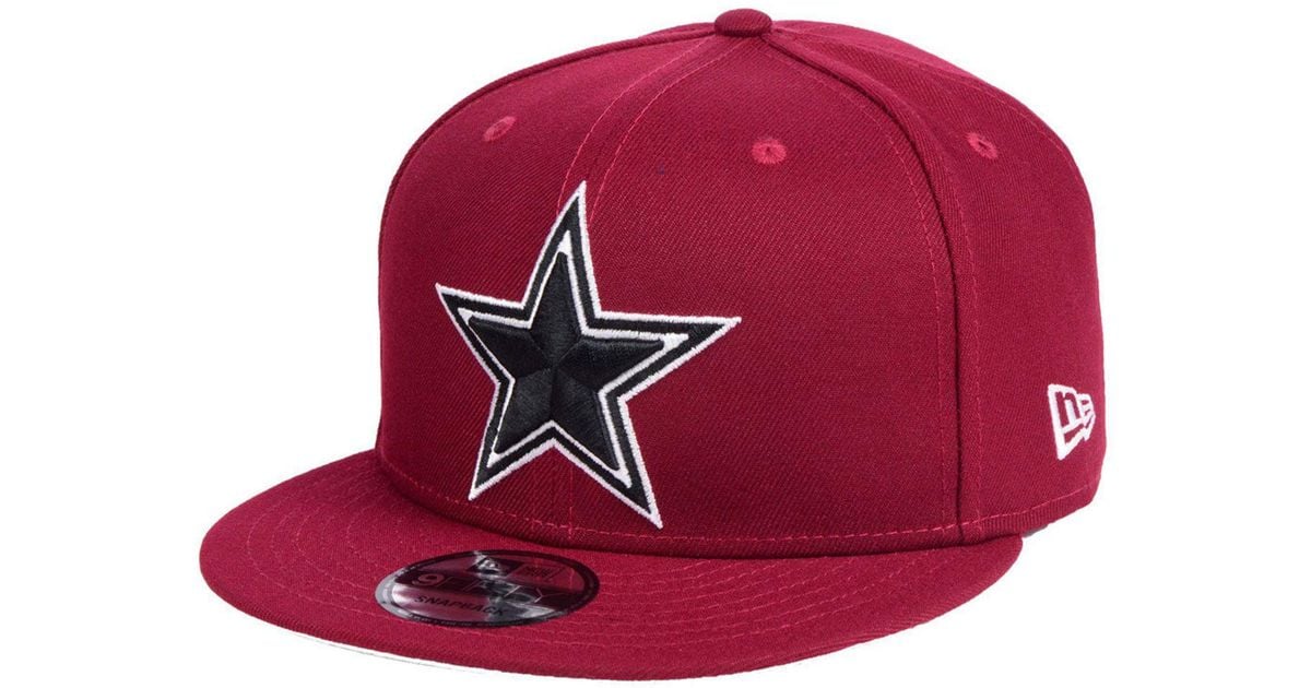 KTZ Dallas Cowboys Basic Fashion 9fifty Snapback Cap in Red for Men | Lyst