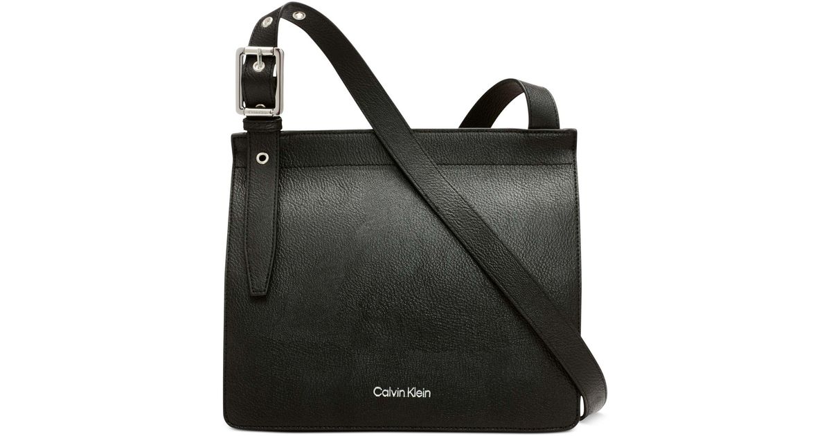 Calvin Klein Havana Adjustable Strap Crossbody in Black Lyst