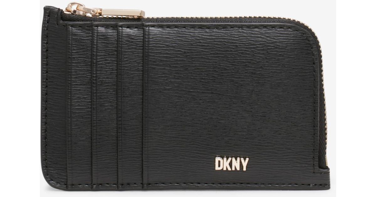 NWT DKNY DAYNA LARGE ZIP AROUND WALLET CLUTCH BAG KHAKI LOGO BROWN | eBay