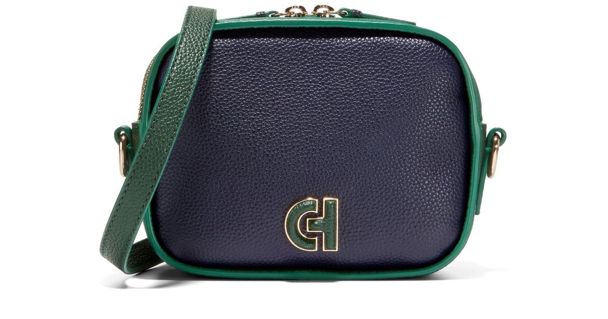 Cole Haan Essential Crossbody Leather Camera Bag in Blue Lyst