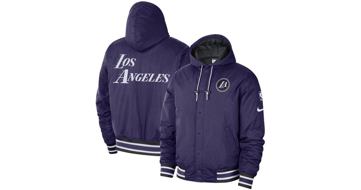 Nike Women's Purple Los Angeles Lakers Courtside Full-Zip Jacket