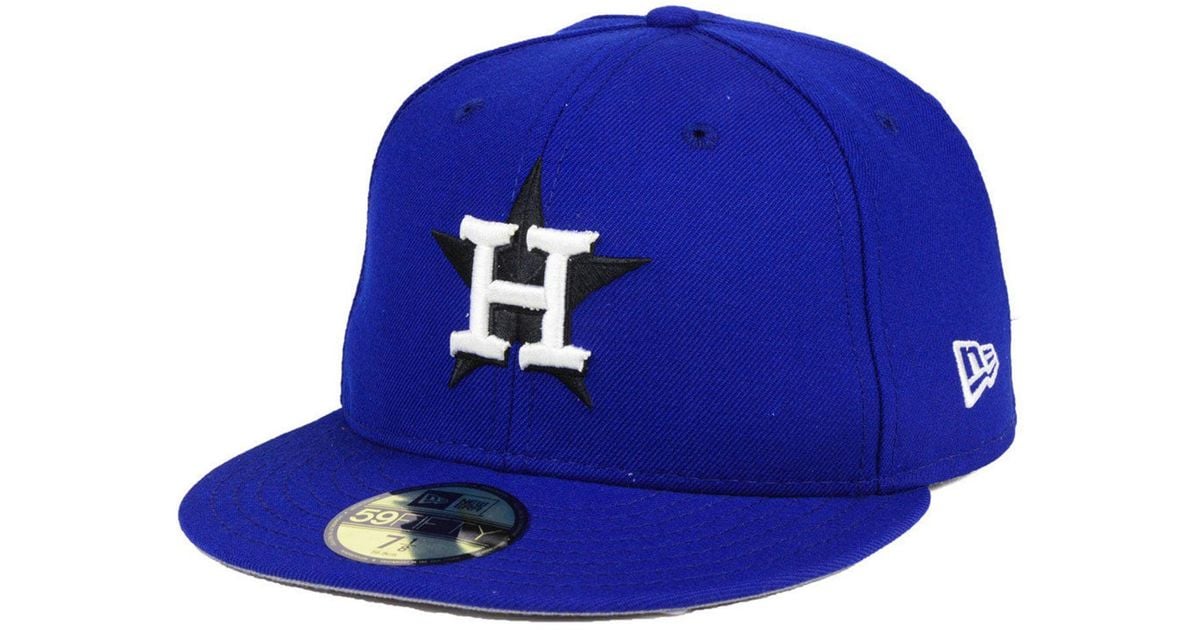 KTZ Wool Houston Astros Royal Pack 59fifty Fitted Cap in Blue for Men - Lyst