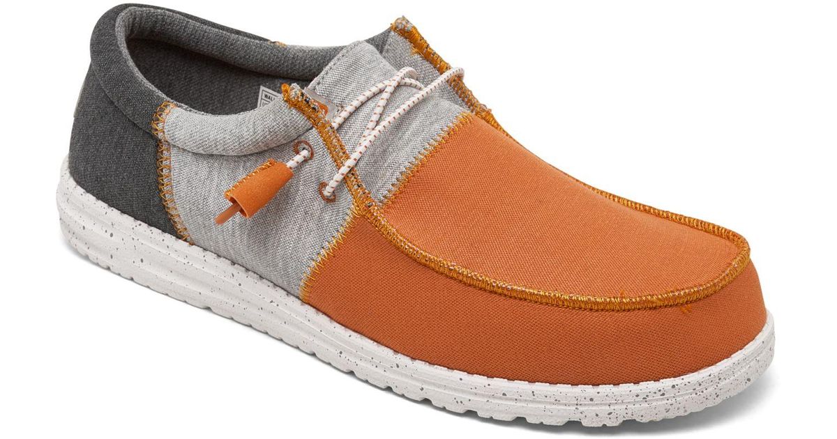 Hey Dude Wally Tri Varsity Casual Moccasin Sneakers From Finish Line in