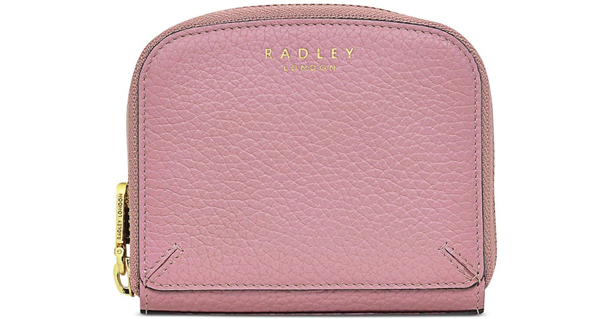 Radley Dukes Place Medium Leather Zip Around Wallet in Pink | Lyst