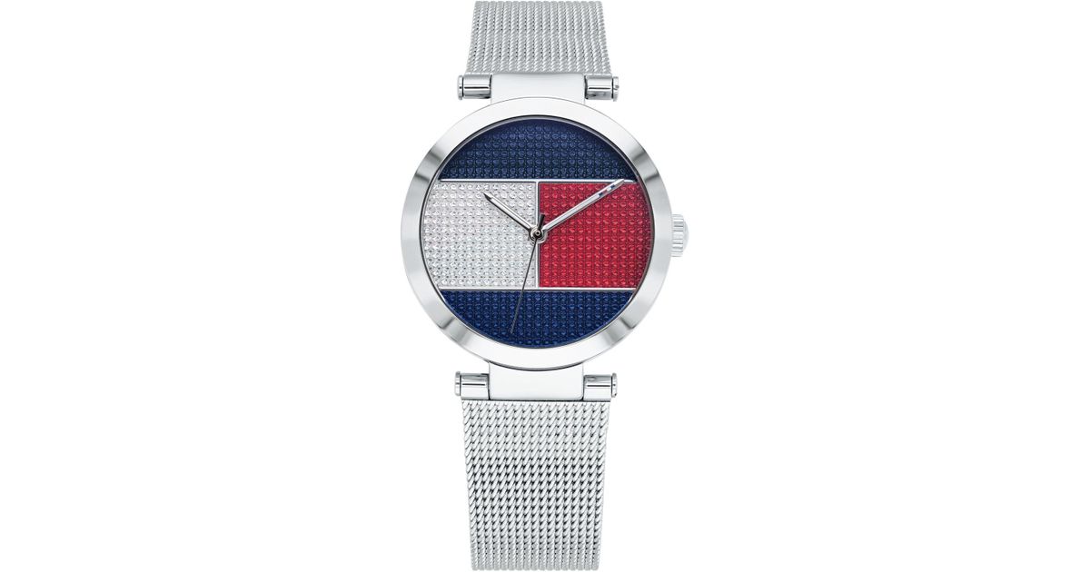 tommy hilfiger mesh bracelet watch