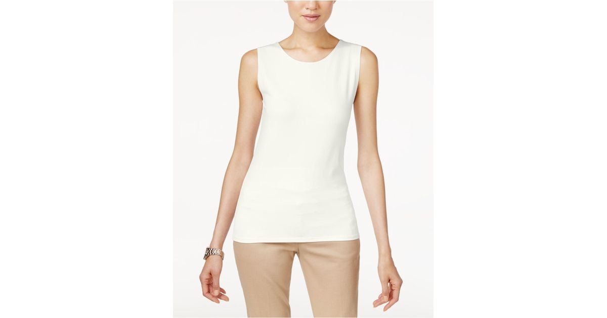 Alfani Synthetic Sleeveless Layering Tank Top, Created For Macy's in
