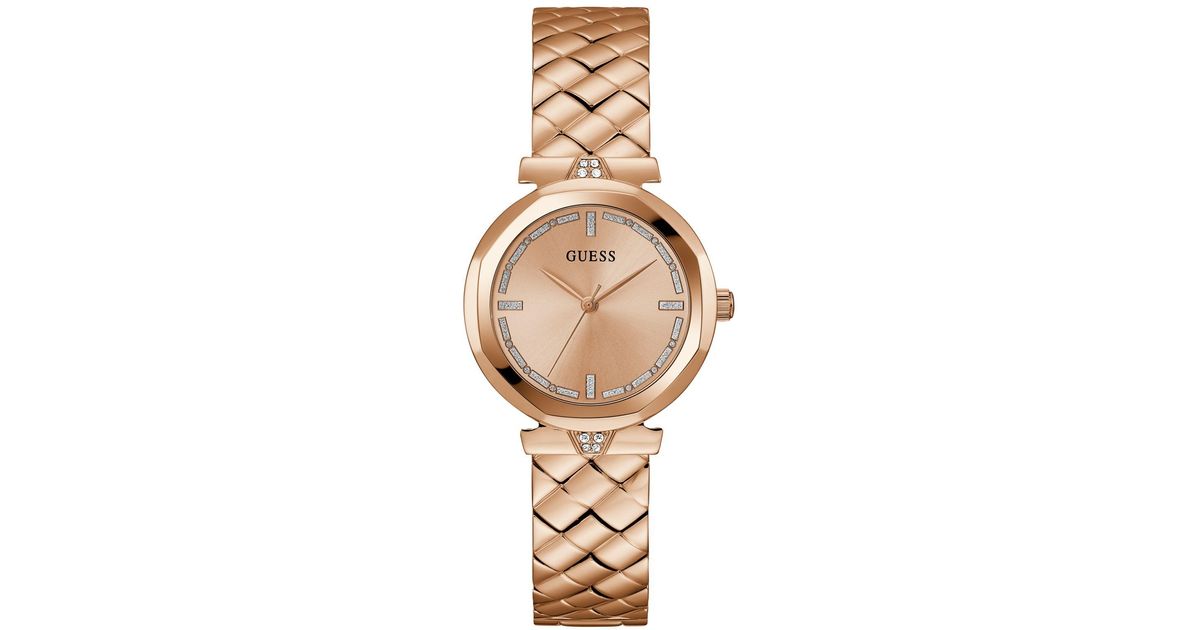 guess rose gold sneakers