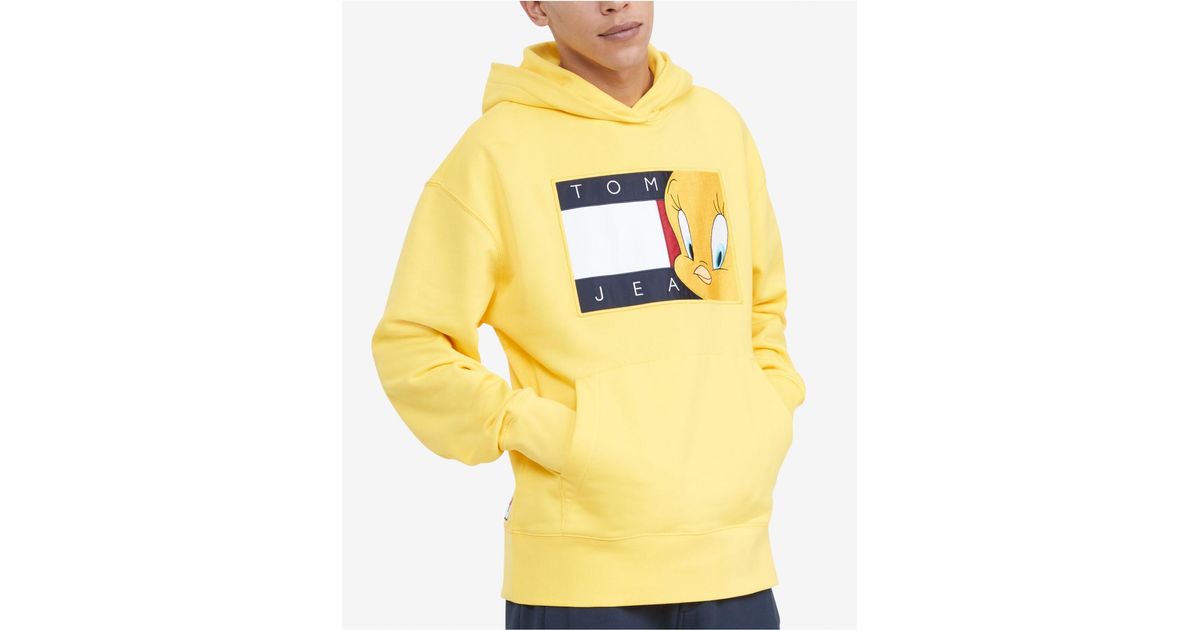 Tommy Hilfiger Space Jam: A New Legacy X Tommy Jeans Tommy Jeans Looney  Tunes Flag Popover Hoodie in Yellow for Men | Lyst