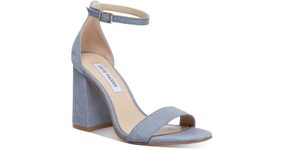 steve madden block heel blue