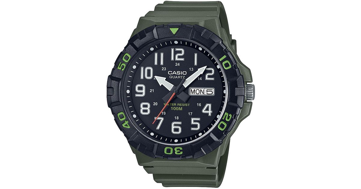 GShock Green Resin Strap Watch 45mm for Men Lyst