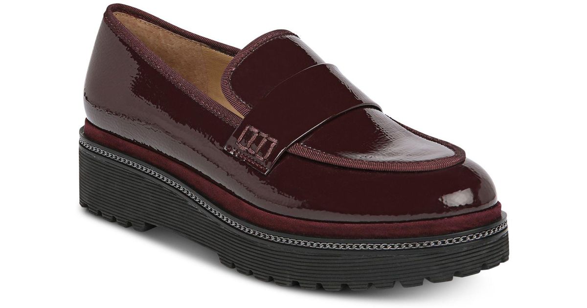 franco sarto shelton platform wedge loafers