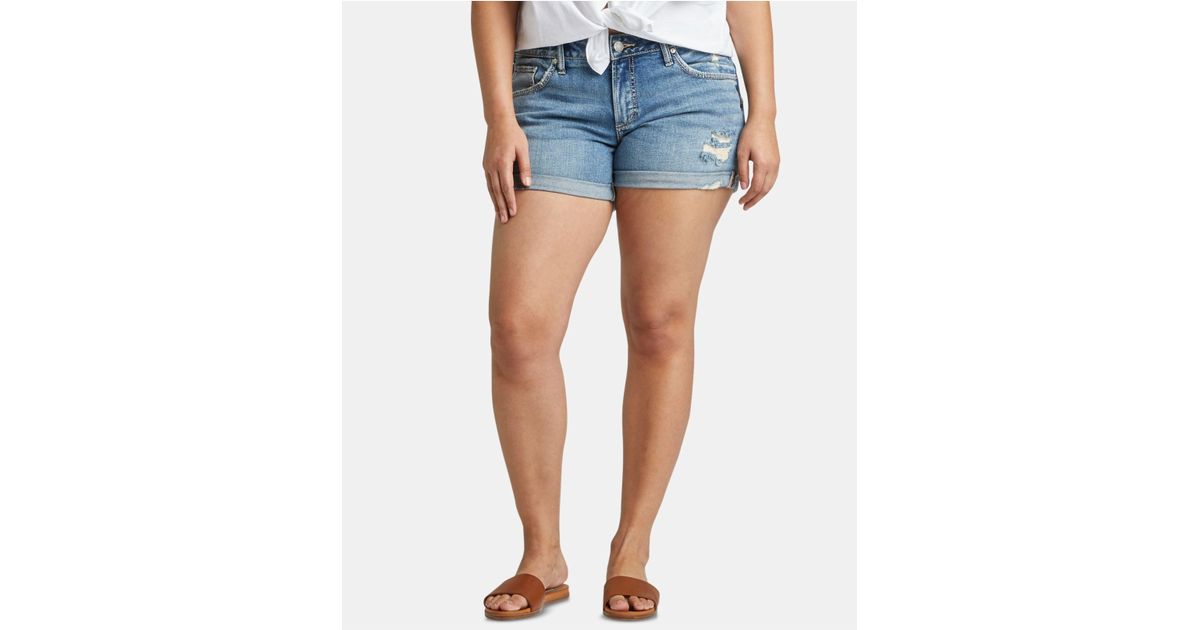 silver jeans boyfriend shorts