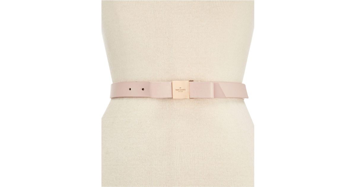 kate spade pink bow belt