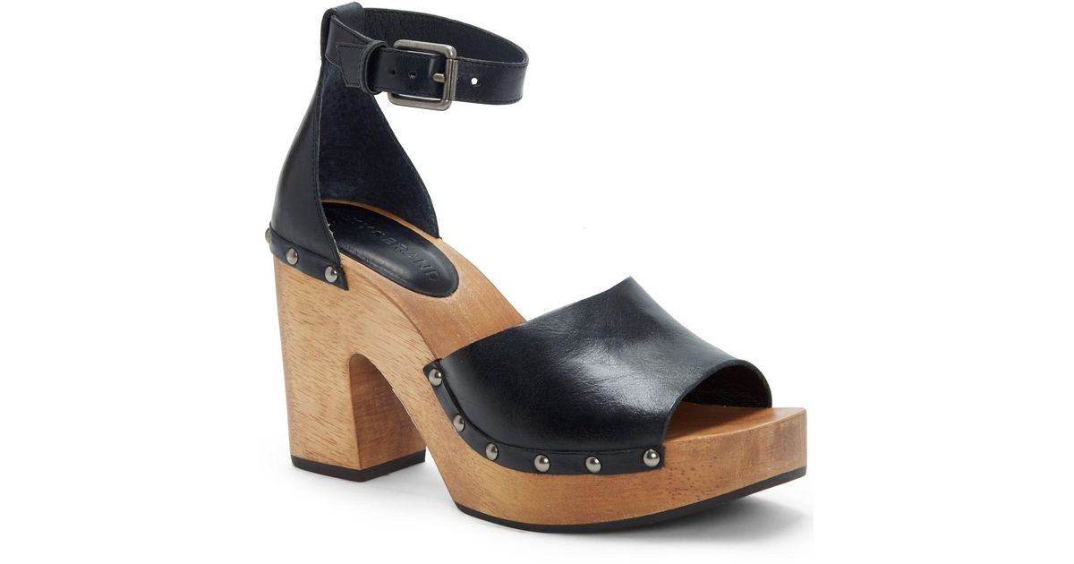 Lucky Brand Denim Nelora Platform Sandals in Black - Lyst
