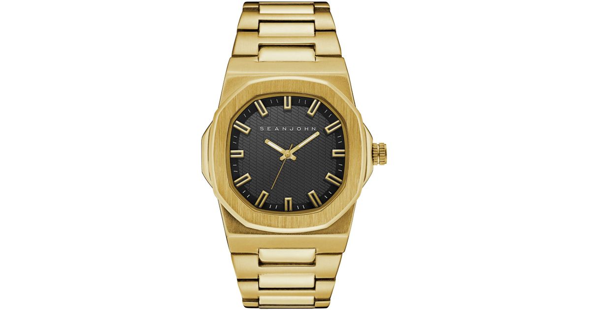sean john gold watch