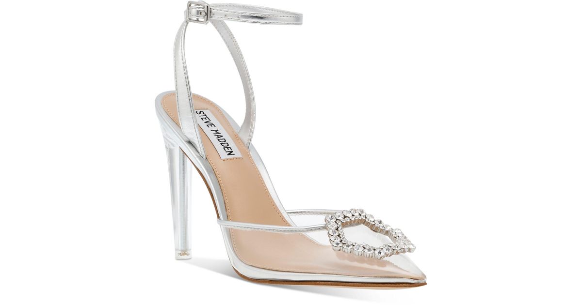 Steve Madden Amory Embellished Two-piece Pumps - Lyst
