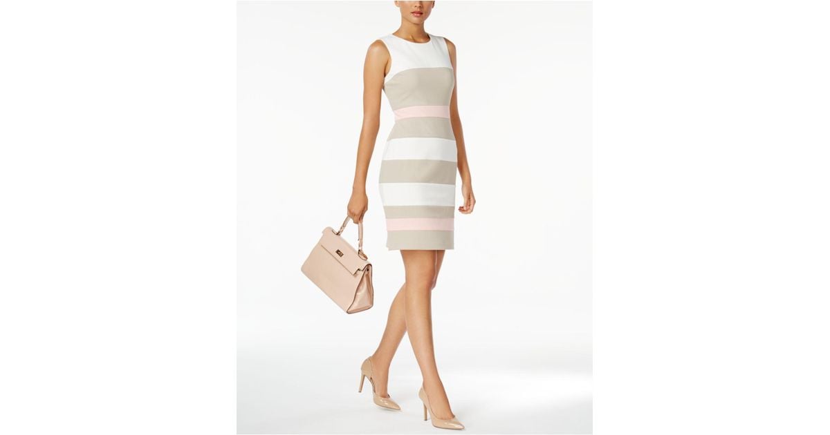 tommy hilfiger colorblock scuba dress