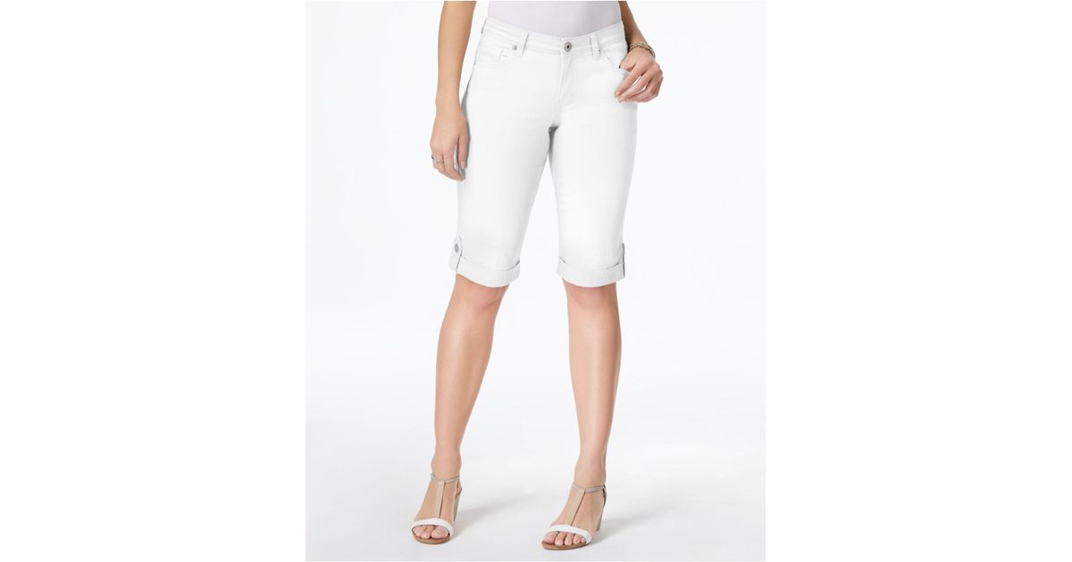 Style \u0026 Co. Cuffed Denim Skimmer Shorts 