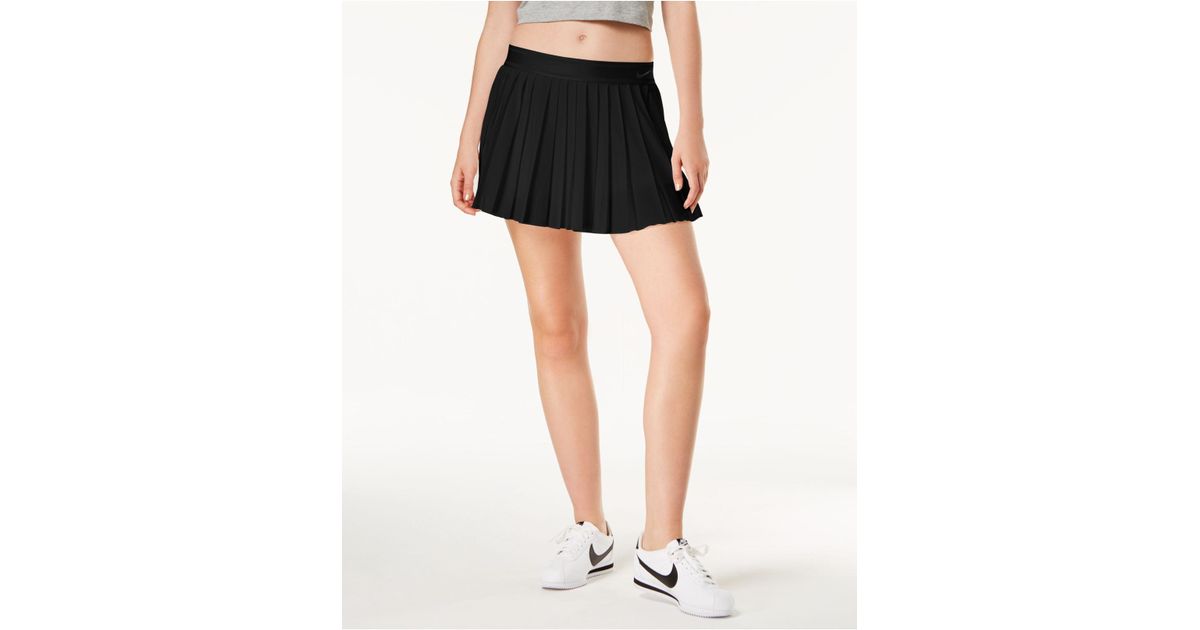 black nike pleated tennis skirt