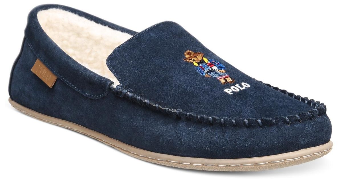 polo moccasin slippers