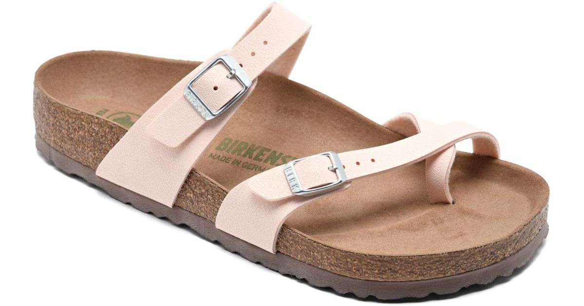 Birkenstock Synthetic Mayari Vegan Birkibuc Sandals From Finish Line - Lyst