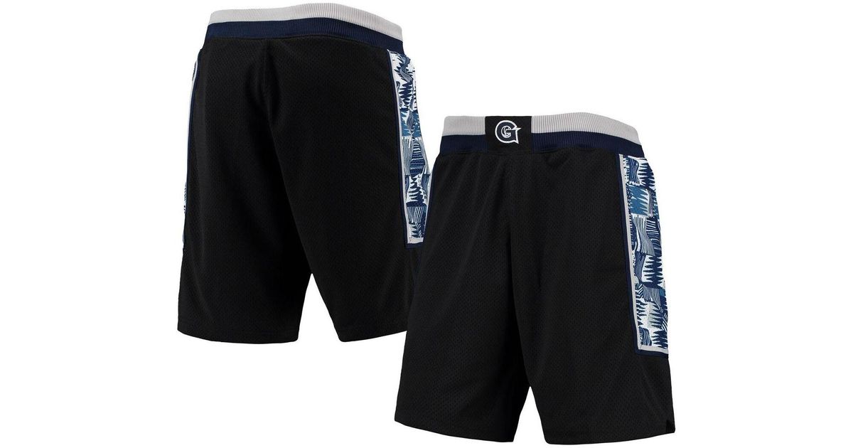 Mitchell & Ness Synthetic Allen Iverson Black Georgetown Hoyas Authentic Throwback College 