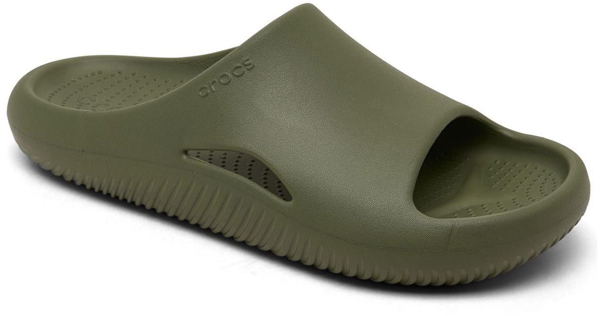 Crocs™ Mellow Recovery Slide Sandals From Finish Line in Green for Men ...