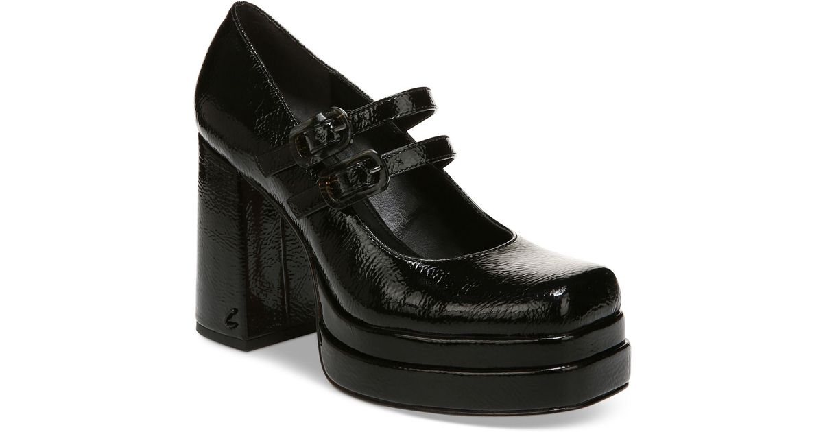Circus by Sam Edelman Pepper Double-platform Mary Jane Pumps in Black | Lyst