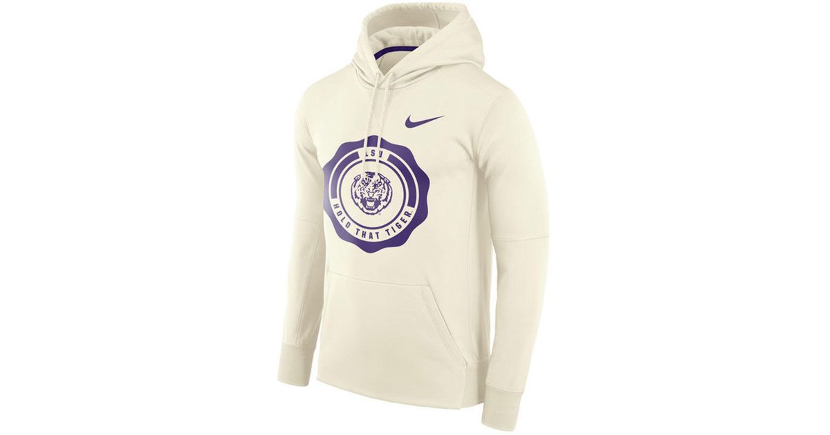 lsu nike therma hoodie