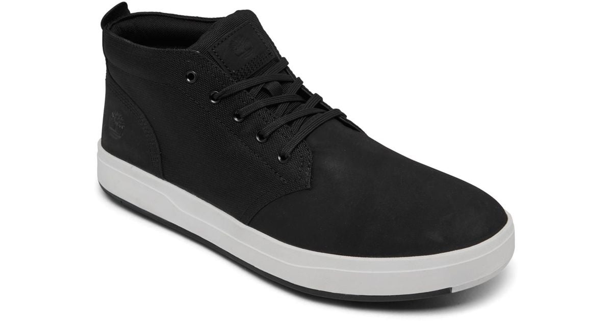timberland davis square chukka boots in black