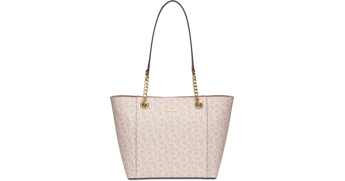 calvin klein signature hayden tote