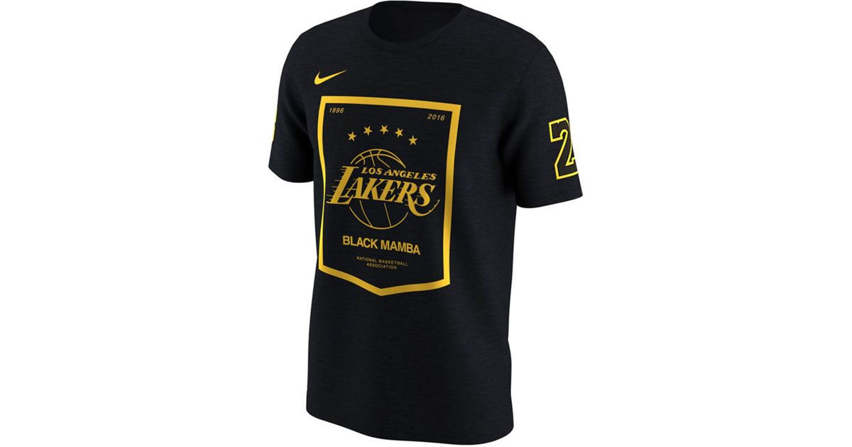 Nike Cotton Los Angeles Lakers Kobe Retired Numbers Banner ...