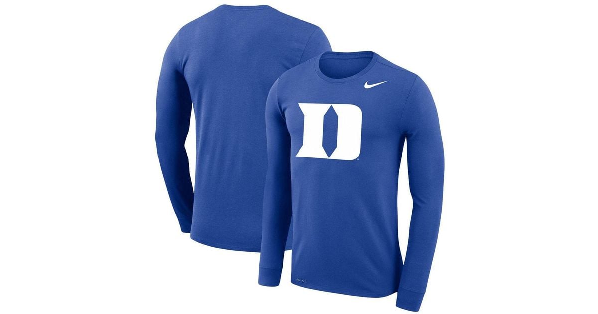 Nike Royal Duke Blue Devils Big And Tall Primary Logo Legend ...