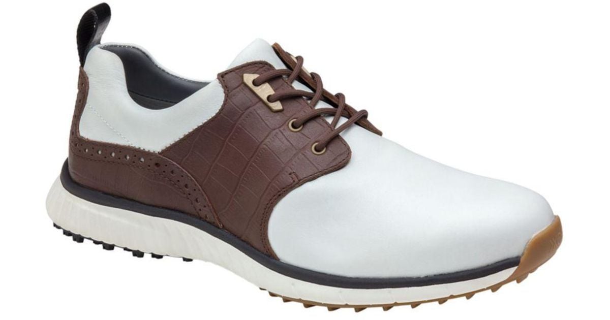 Johnston & Murphy Leather Xc4 Waterresistant H2 Luxe Hybrid Saddle