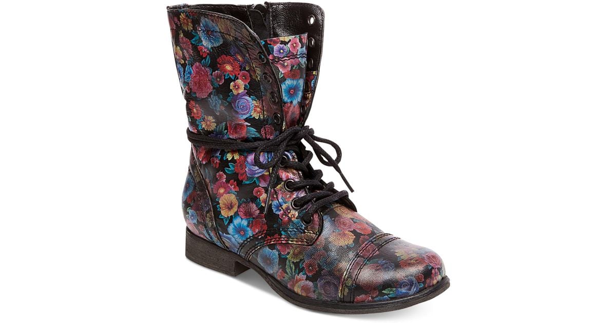 steve madden floral boots