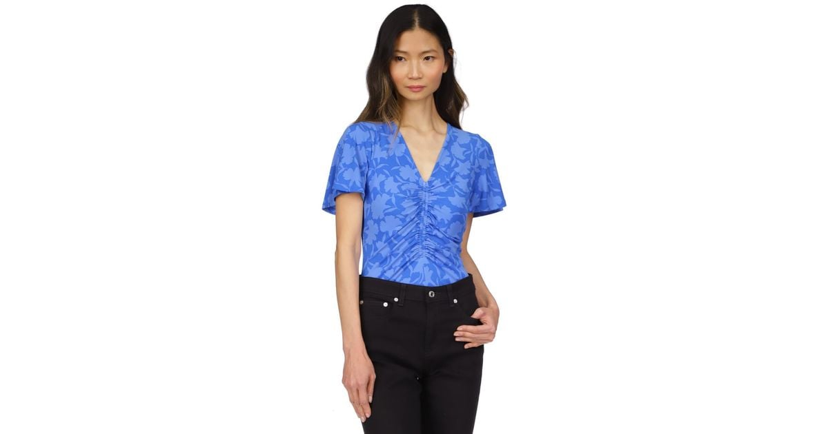 Michael kors flutter sleeve top deals