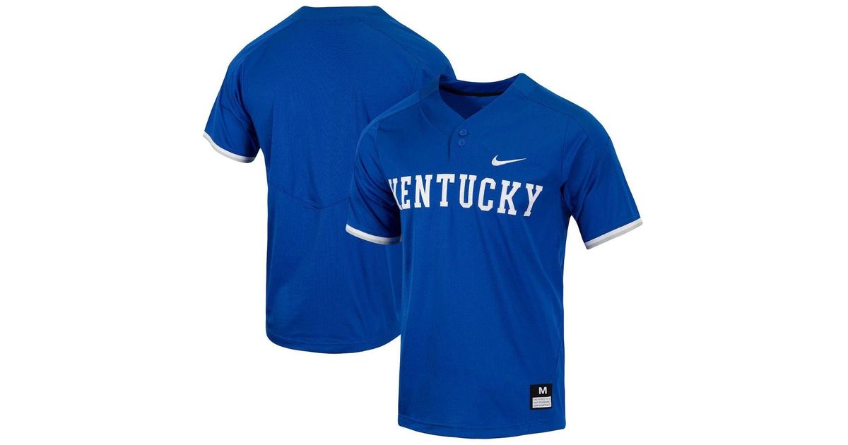 Nike Synthetic Royal Kentucky Wildcats Replica Vapor Elite Twobutton