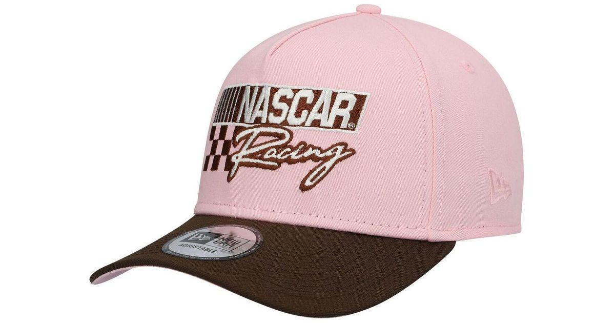KTZ Pink, Brown Nascar 9forty Aframe Snapback Hat for Men Lyst