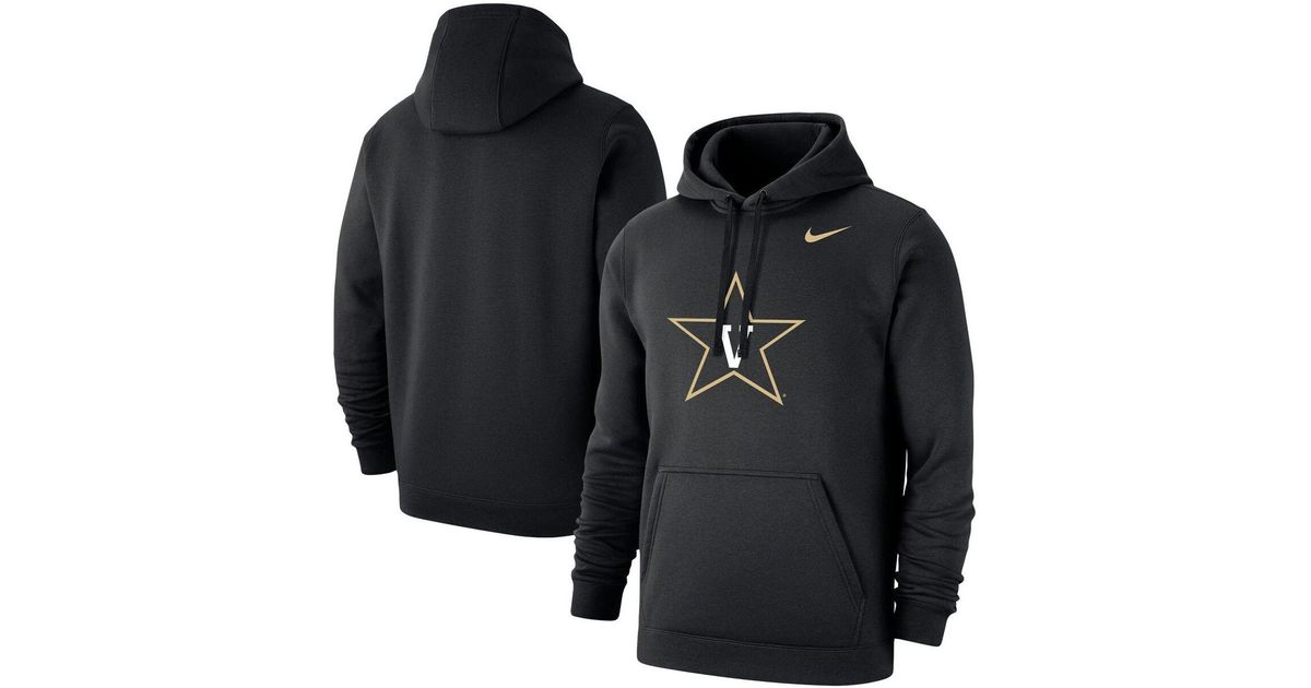 Nike Black Vanderbilt Commodores Logo Club Pullover Hoodie for Men | Lyst